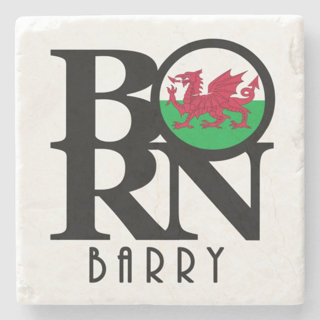 Porta-copo De Pedra NASCER Barry, Wales (Frente)