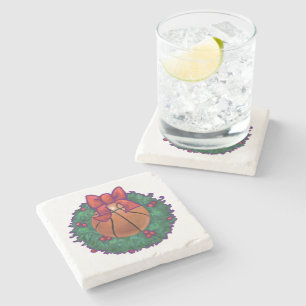 Porta-copo De Pedra Natal de basquetebol