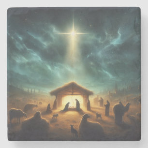 Porta-copo De Pedra Natal/Natividade/Jesus