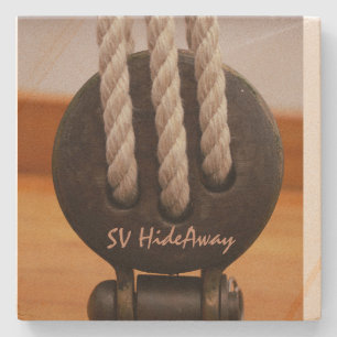 Porta-copo De Pedra Náutica Personalizada da Porta copos Sandstone