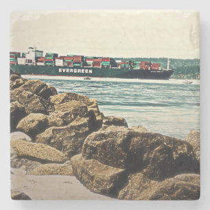 Porta-copo De Pedra Navio de Carga do Puget Sound