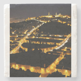 Porta-copo De Pedra Nazareth à noite, montanha-russa
