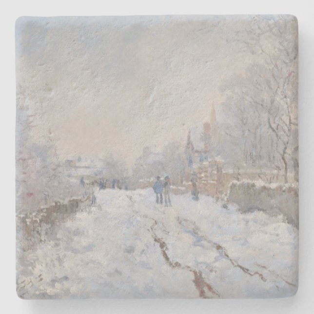 Porta-copo De Pedra Neve na Argentina (por Claude Monet) (Frente)