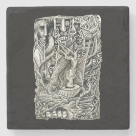 Porta-copo De Pedra No porão