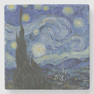 Porta-copo De Pedra Noite Estrelada por Vincent Van Gogh