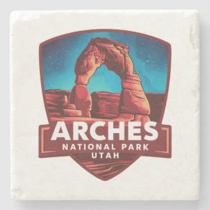 Porta-copo De Pedra Noite Mágica no Parque Nacional de Arches