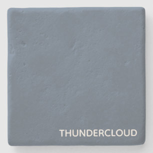 Porta-copo De Pedra Nome da Cor da cinza Azul da Thundercloud