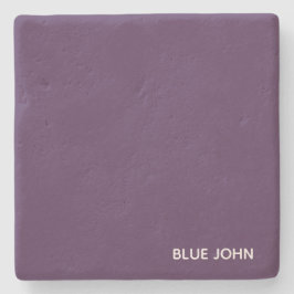 Porta-copo De Pedra Nome de cor azul John púrpura