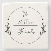 Nome de Família Personalizado em Design de Círculo