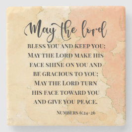 Porta-copo De Pedra Números 6:24-26 O Senhor Abençoa-te e Mantém-te