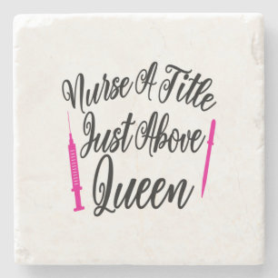 Porta-copo De Pedra Nurse Art Nurse A Title Just Above Queen