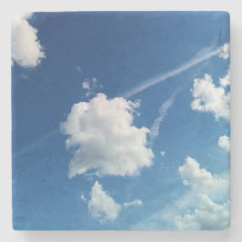 Porta-copo De Pedra Nuvens, na luz