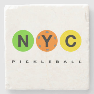 Porta-copo De Pedra NYC Pickleball Porta copos v1