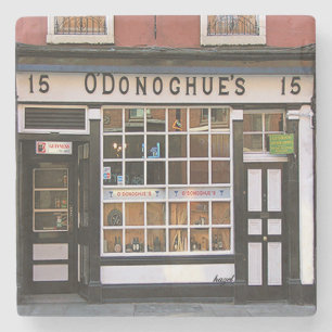 Porta-copo De Pedra O bar de O'Donoghue, Dublin, Coaster. irlandês