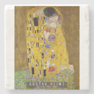Porta-copo De Pedra O Beijo - Gustav Klimt