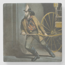 Porta-copo De Pedra O Bombeiro Americano: Sempre Pronto