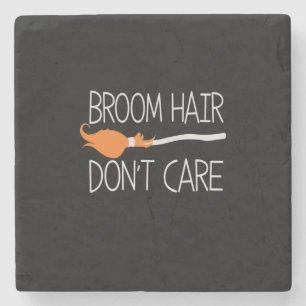 Porta-copo De Pedra O Cabelo De Vassoura Do Halloween Não Se Importa C
