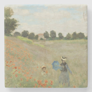 Porta-copo De Pedra O Campo de Papoulas perto de Argenteuil de Claude 