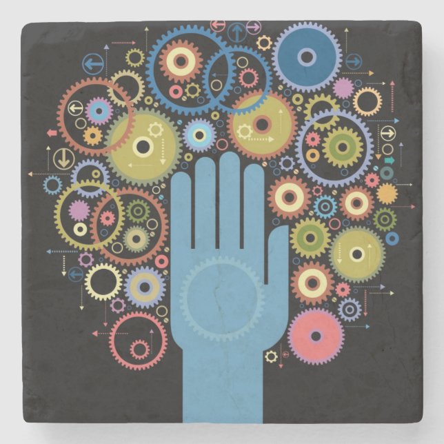 Porta-copo De Pedra O conceito do movimento (Frente)