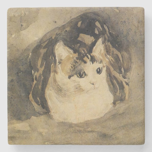 Porta-copo De Pedra O Gato (de Gwen John) (Frente)