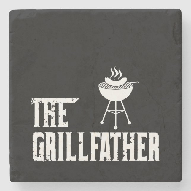 Porta-copo De Pedra O Grilldad | CHURRASCO | Barbeque | Grill Master (Frente)