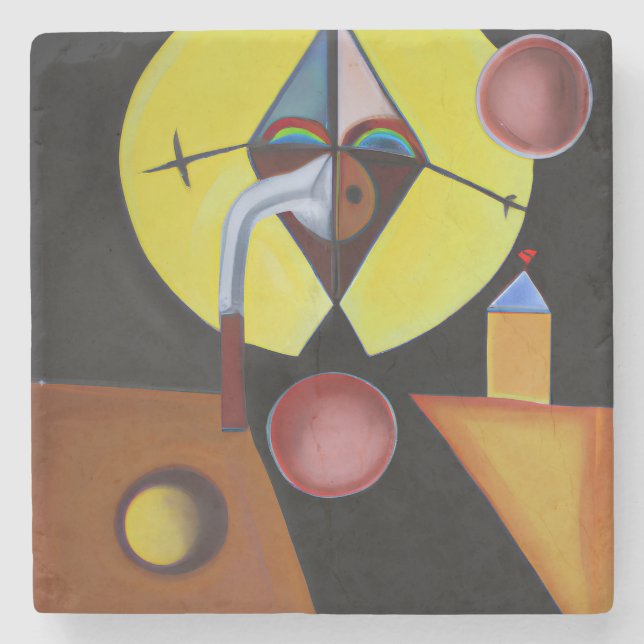 Porta-copo De Pedra O Médico da Peste - Pintura a Óleo (Frente)