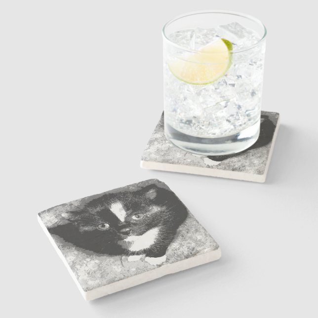 Porta-copo De Pedra O Observador Silencioso (Lateral)