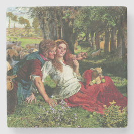 Porta-copo De Pedra O Pastor e seu Namorada (de Holman Hunt)