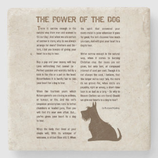 Porta-copo De Pedra O Poder do Cão Poema - Rudyard Kipling