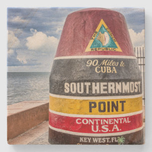 Porta-copo De Pedra O ponto o mais southernmost Key West