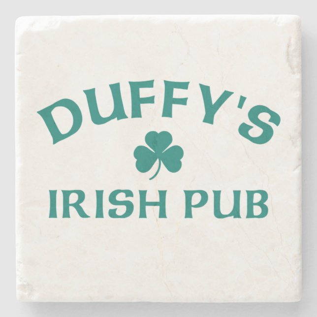 Porta-copo De Pedra O Pub Irlandês do Duffy (Frente)