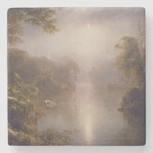 Porta-copo De Pedra O rio da luz (Manhã nos trópicos) (Frente)