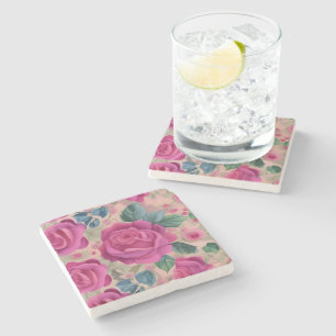 Porta-copo De Pedra O Sabor Dos Rosas - Soft E Serene