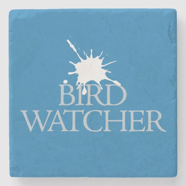Porta-copo De Pedra Observador de pássaros (Frente)