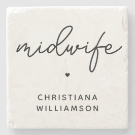 Porta-copo De Pedra Ofertas de Parteira Personalizada de Apreciação de