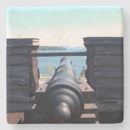 Porta-copo De Pedra Olhando para baixo o barril