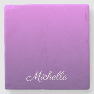 Porta-copo De Pedra Ombre roxo personalizado