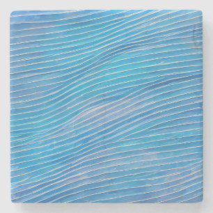 Porta-copo De Pedra Ondas Fracionadas de Capa de abstrato 21