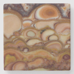 Porta-copo De Pedra Onyx com Manchas Castanhas