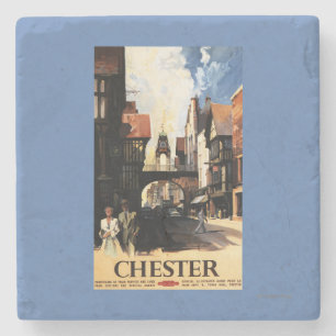 Porta-copo De Pedra Opinião da rua com o trilho do casal & do pulso d