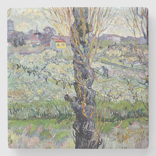 Porta-copo De Pedra Opinião de Vincent van Gogh | Arles, 1889 (Frente)