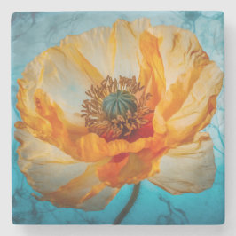 Porta-copo De Pedra Orange Beauty