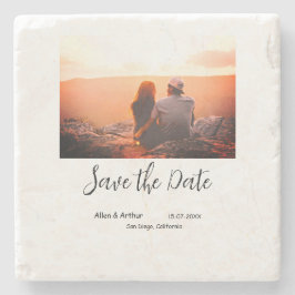 Porta-copo De Pedra orange boho salvar a data QR adicionar nome do sit