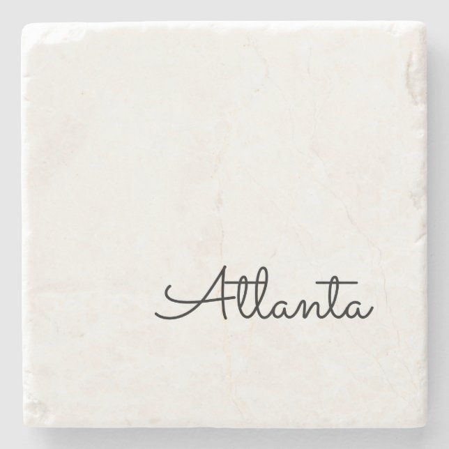 Porta-copo De Pedra Orgulho da Cidade de Atlanta (Frente)