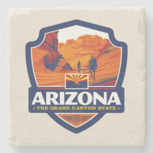 Porta-copo De Pedra Orgulho de Estado Arizona