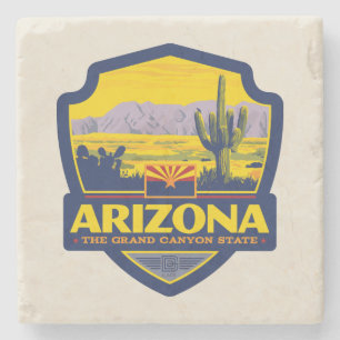 Porta-copo De Pedra Orgulho de Estado Arizona 2