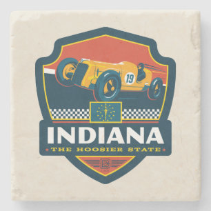 Porta-copo De Pedra Orgulho de Estado Indiana