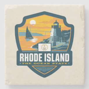 Porta-copo De Pedra Orgulho Estatal Rhode Island