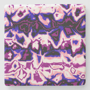 Porta-copo De Pedra Orgulho Genderfluid Listras Mármore Funky Boho Ret