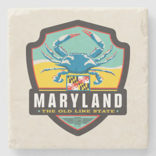 Porta-copo De Pedra Orgulho Maryland do estado